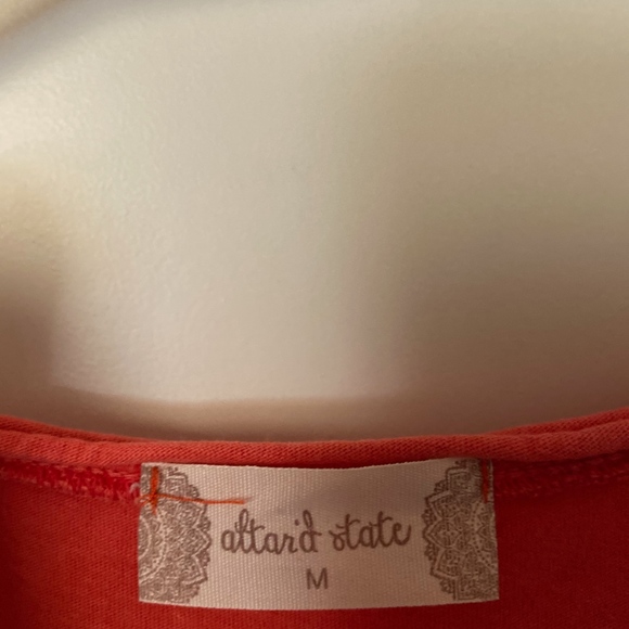 Burnt Orange Asymmetrical Top - Picture 2 of 2